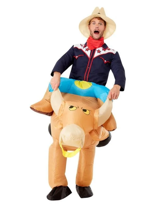 Opblaasbaar Kostuum Rodeo Rijder Man 2 Opblaasbaar Kostuum Rodeo Rijder Man - Afbeelding 2