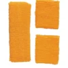 Atletische 80s Zweetband Set Neon Oranje