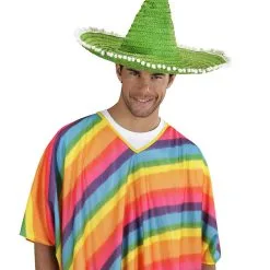 Sombrero 50cm, Groen Met Pom Poms -Cosplaykostuum Winkel wdm1014 1430i c 4