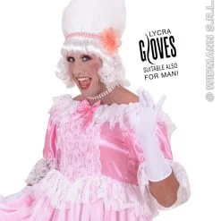 Handschoenen Lycra 37 Centimeter Wit -Cosplaykostuum Winkel wdm1014 1441w e 2