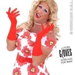Handschoenen Lycra 37 Centimeter Rood -Cosplaykostuum Winkel wdm1014 1442r d 1
