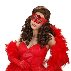 Oogmasker Metallic Rood -Cosplaykostuum Winkel wdm1014 1782r c