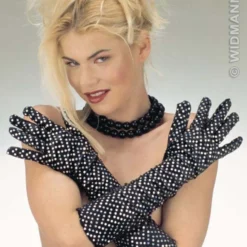 Lange Handschoenen Fluweel Met Decoraties