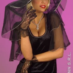 Nethandschoenen Middellang Zwart