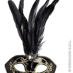 Glitter Oogmasker Met Stenen Goud