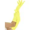Handschoen Lang Neon, Geel