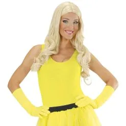 Handschoen Lang Neon, Geel -Cosplaykostuum Winkel wdm1014 9503y b