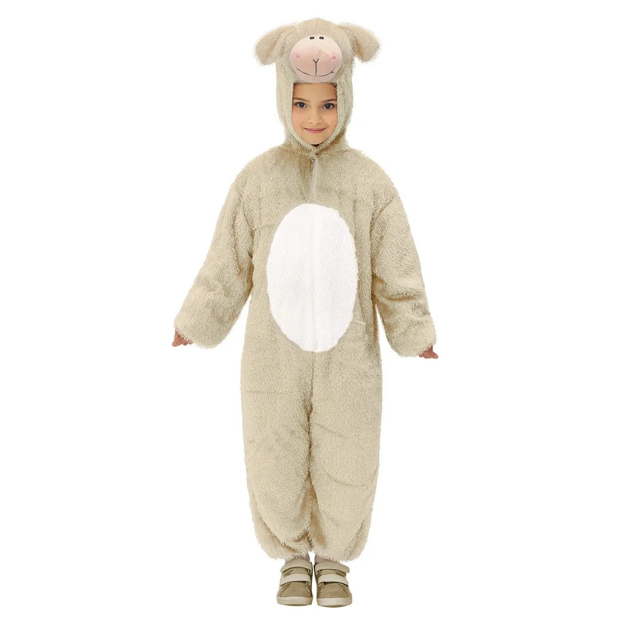 Full-Body Pluche Schaap Kind Kostuum Kind 1 Full-Body Pluche Schaap Kind Kostuum Kind