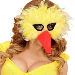 Grappig Veren Masker Vogel, Geel -Cosplaykostuum Winkel wdm1516 00579 c 5