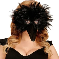 Grappig Veren Masker Vogel, Zwart -Cosplaykostuum Winkel wdm1516 00580 c 1