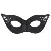 Hot Cat Oogmasker Kat Glamour Met Strass, Zwart