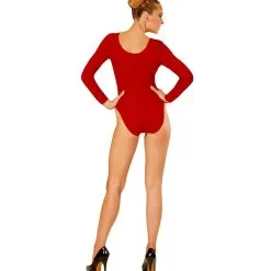 Unicolor Body Volwassen Met Knoopsluiting, Rood -Cosplaykostuum Winkel wdm1516 04336 b