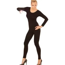Unicolor Body Volwassen, Lang, Zwart Vrouw Kostuum -Cosplaykostuum Winkel wdm1516 04574 d 12