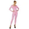 Unicolor Body Volwassen, Lang, Zacht Roze Vrouw Kostuum