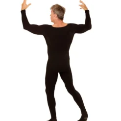 Unicolor Bodysuit Zwart Man Kostuum 10 Unicolor Bodysuit Zwart Man Kostuum -Cosplaykostuum Winkel wdm1516 04611 e 8
