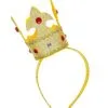 Koning Midas Hoofdband Met Mini Kroon Goud