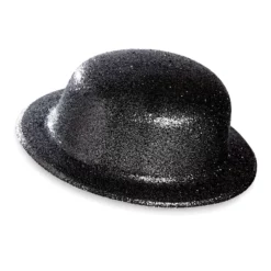Showmaster Glitter Bolhoed, Zwart