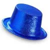 Showmaster Glitter Hoge Hoed, Blauw