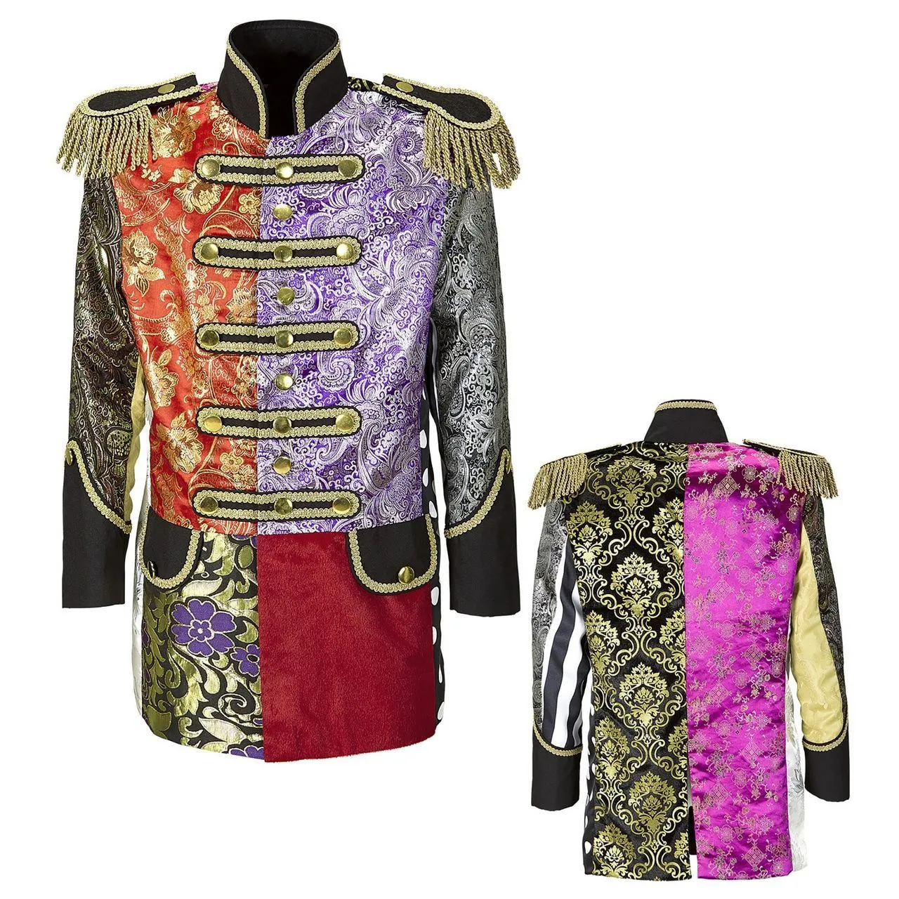 Gekke Patchwork Jas Man 2 Gekke Patchwork Jas Man - Afbeelding 2