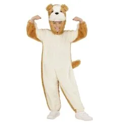 Jumpsuit Met Kap En Masker 98 Centimeter, Brave Hond Kind Kostuum