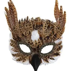 Gevederd Masker Wijze Uil