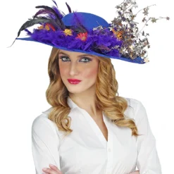 Blauwe Hippie Hoed Brede Rand -Cosplaykostuum Winkel wdm 2018 68582 4 2