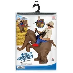Opblaasbaar Ontdekkingsreiziger Op Een Olifant Kind Kostuum -Cosplaykostuum Winkel wdm 2018 75511 3 13