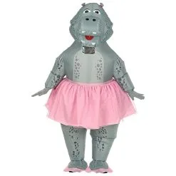 Opblaasbaar Bolle Dikke Hippo Ballerina Nijlpaard Kostuum