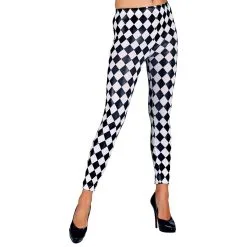 Harlekijn Legging Zwart Witte Ruit -Cosplaykostuum Winkel wdm 2019 094h 4 5