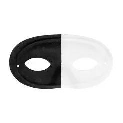 Zwart Wit Oogmasker Ongenuanceerde Harlekijn