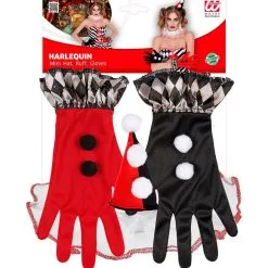 Set Zwart Rode Harlekijn -Cosplaykostuum Winkel wdm 2021 29340 4