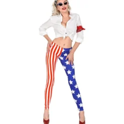 Legging Born In The USA Vrouw Kostuum -Cosplaykostuum Winkel wdm 2021 293b 3 2
