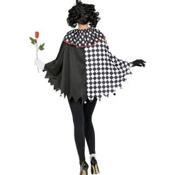 Hariet Harlekijn Zwart Wit Poncho Vrouw -Cosplaykostuum Winkel wdm 2021 481a 5 2