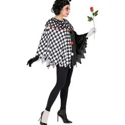 Hariet Harlekijn Zwart Wit Poncho Vrouw -Cosplaykostuum Winkel wdm 2021 481a 6 2