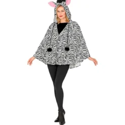 Duizelingwekkende Zwart Wit Strepen Poncho Zebra -Cosplaykostuum Winkel wdm 2021 481q 4 2