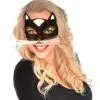 Oogmasker Kat Met Snorharen, Zwart