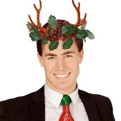 Fabelachtige Rendierhoorns Met Hulst En Dennenappels -Cosplaykostuum Winkel wdm 2021 68569 2