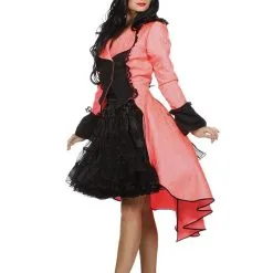 Luxe Jas Groothertogin Koraal Roze Neon Vrouw