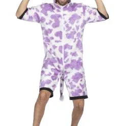 Paarse Zwitserse Alpenweide Koe Man Kostuum