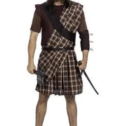 Schotse Strijder Highlands Man Kostuum